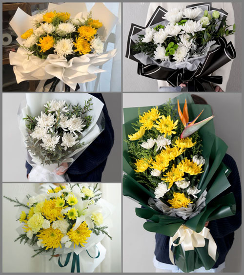 广西防城港港口区企沙镇簕山村白事花束代送